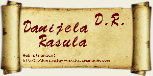 Danijela Rašula vizit kartica